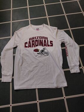 NFL White T-Shirt with Red and Blue Shield Logo